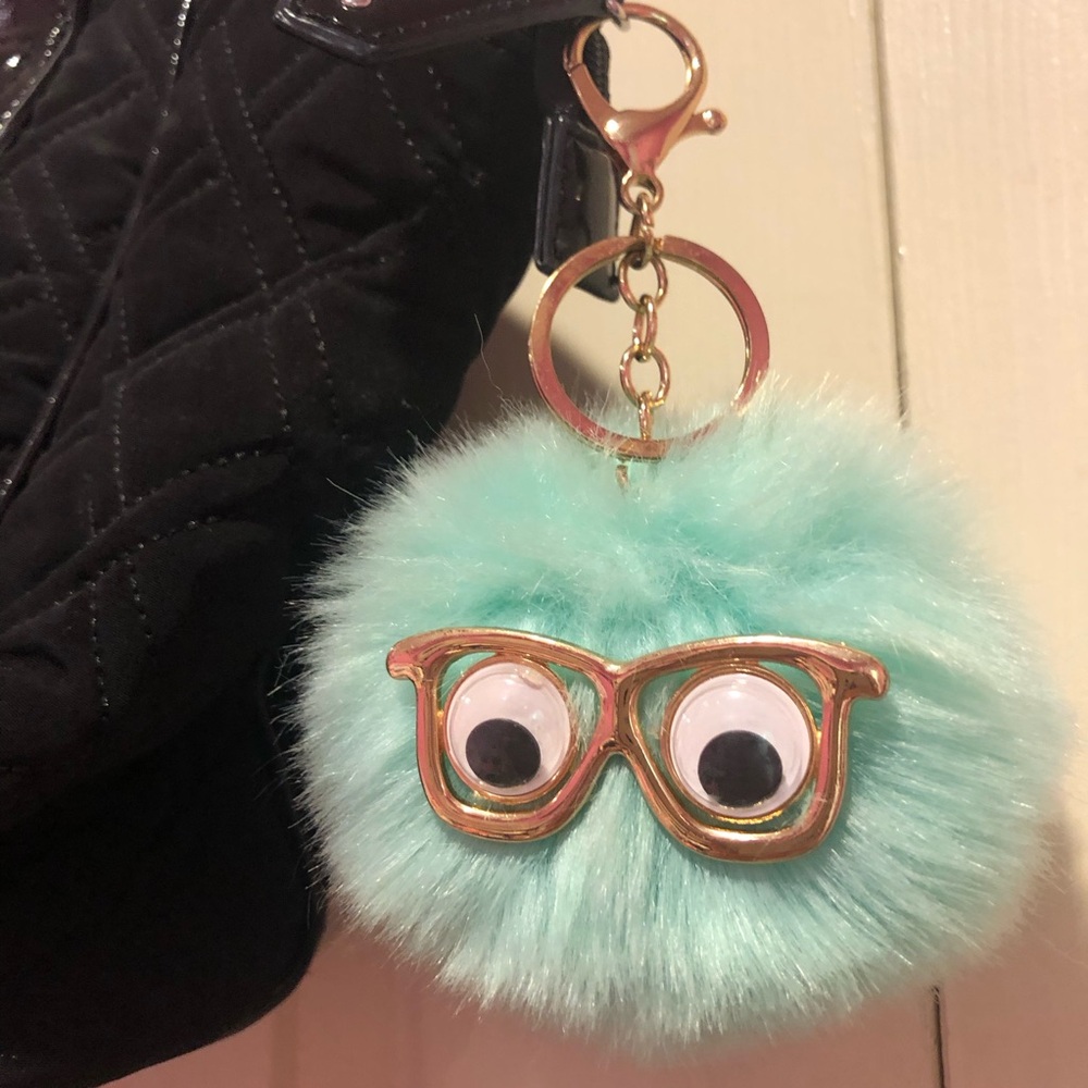 Goggly Eyes with Glasses Bag Charm or Keychain